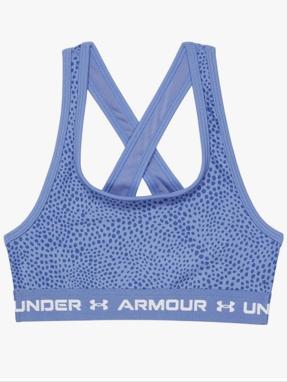 NWT Girls Under Armour Baja Blue Sports Bra ~YMD
